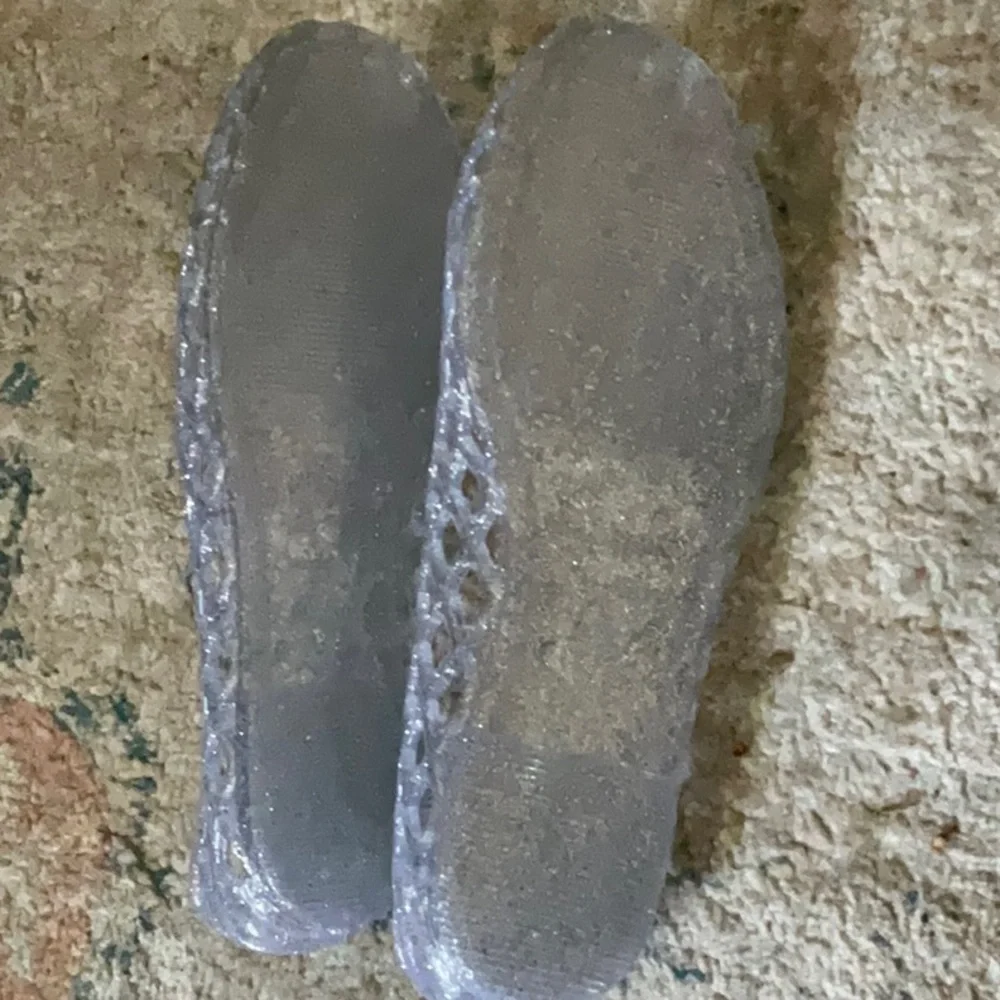 NWOT Girls Old Navy Sparkle Clear Jelly Flats